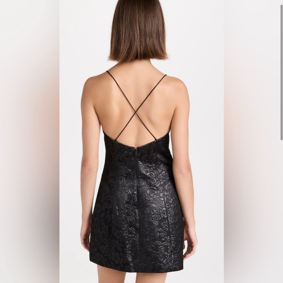 Alice + Olivia Tayla Dress in Black/Size 6 - Picture 3 of 10